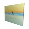 Begin Home Decor 16 x 20 in. A Surfer Swimming by Dawn-Print on Canvas 2080-1620-SP46